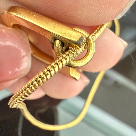 LOT 2224 18K gold plated Dior D Pendant Necklace - Picture 10 of 10